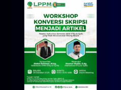 Workshop Konversi Skripsi Menjadi Artikel Ilmiah, Mahasiswa Siap Melahirkan Publikasi