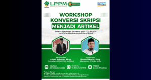 Workshop Konversi Skripsi Menjadi Artikel Ilmiah, Mahasiswa Siap Melahirkan Publikasi